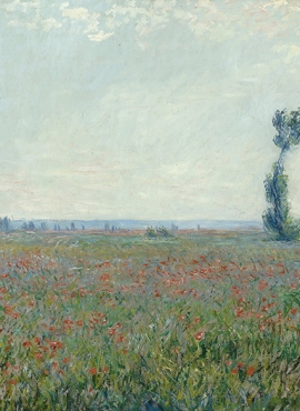 a002277《亚嘉社罂粟花田》法国画家克劳德·莫奈高清作品