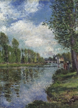 a007002《雨后》俄罗斯画家伊萨克·列维坦高清作品