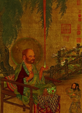 B5039003《四景山水图-秋》宋代画家刘松年高清作品 – 高清名画
