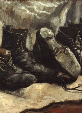 a001243《三双鞋》荷兰画家文森特·梵高高清作品