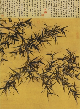 b5071002《墨竹图》宋代画家文同高清作品